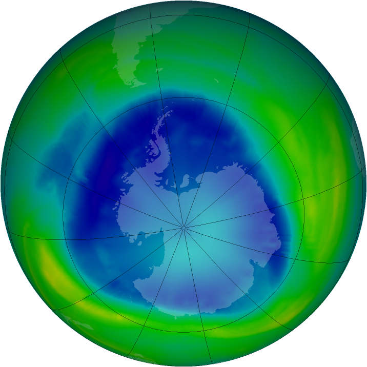 Ozone Map 2007-08-22